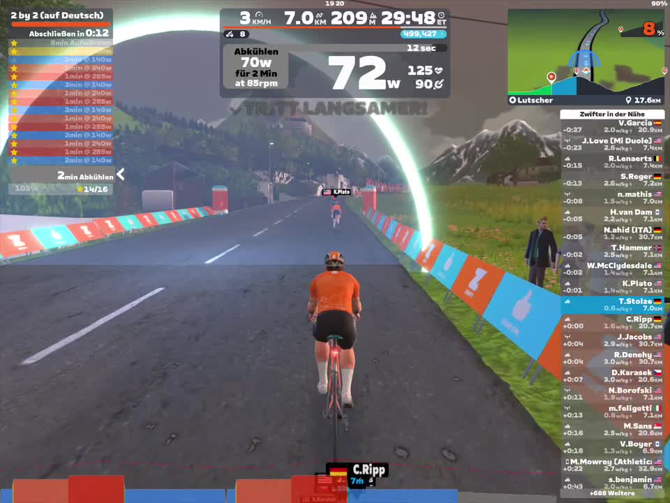 Zwift - 2 by 2 on Lutscher in Innsbruck
