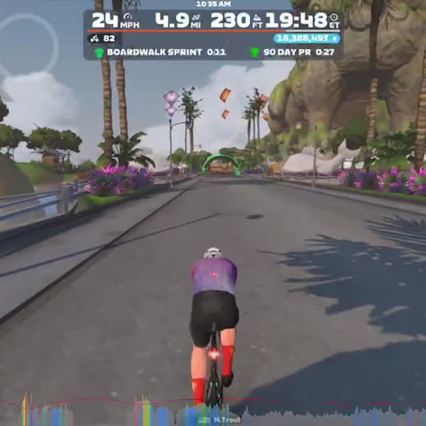 Zwift - Jim Trout-RAAM#300's Meetup on Bridges and Boardwalks in Makuri Islands