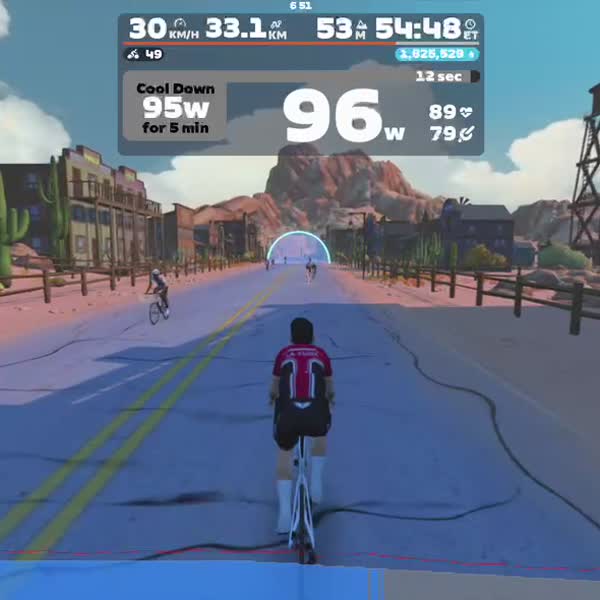 Zwift - Lionel Sanders' Yellow Day Workout on Tempus Fugit in Watopia
