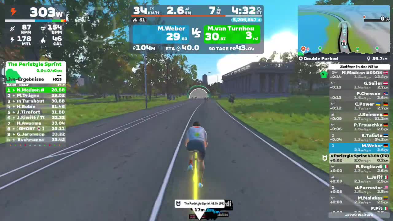Zwift - Double Parked in New York
