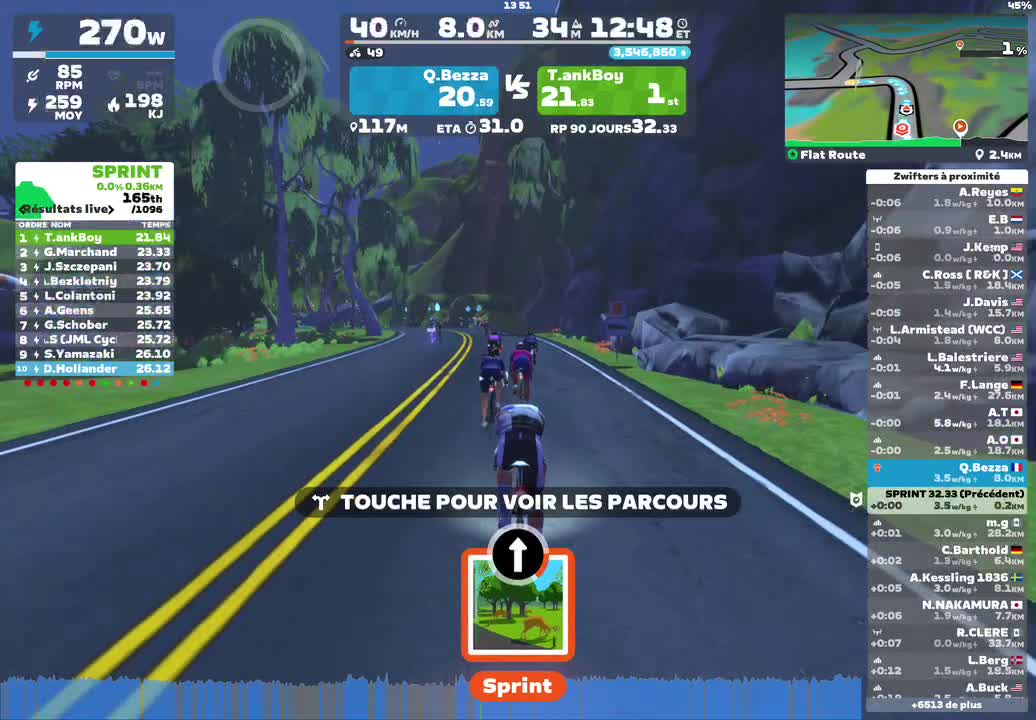 Zwift - Flat Route in Watopia
