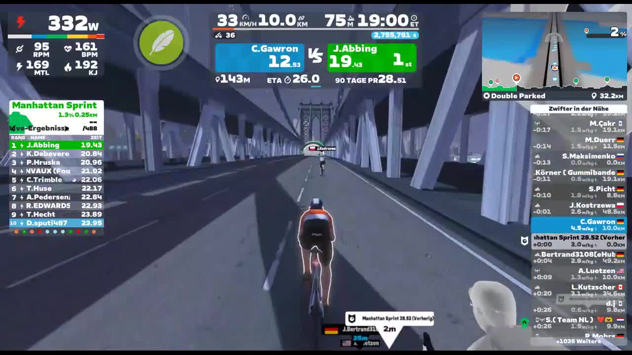 Zwift - Double Parked in New York