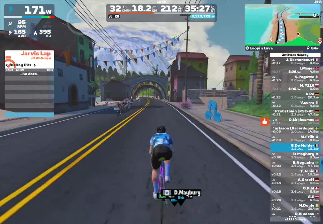 Zwift - Loopin Lava in Watopia