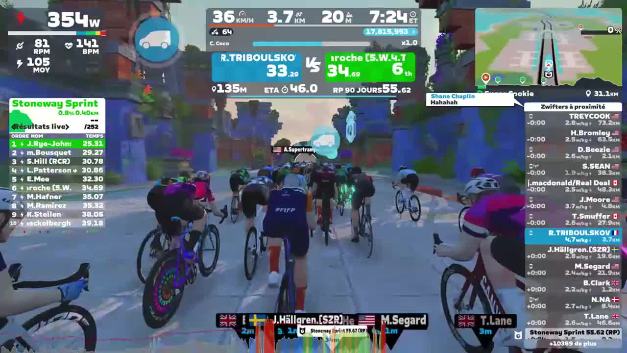 Zwift - 1h30 in Watopia