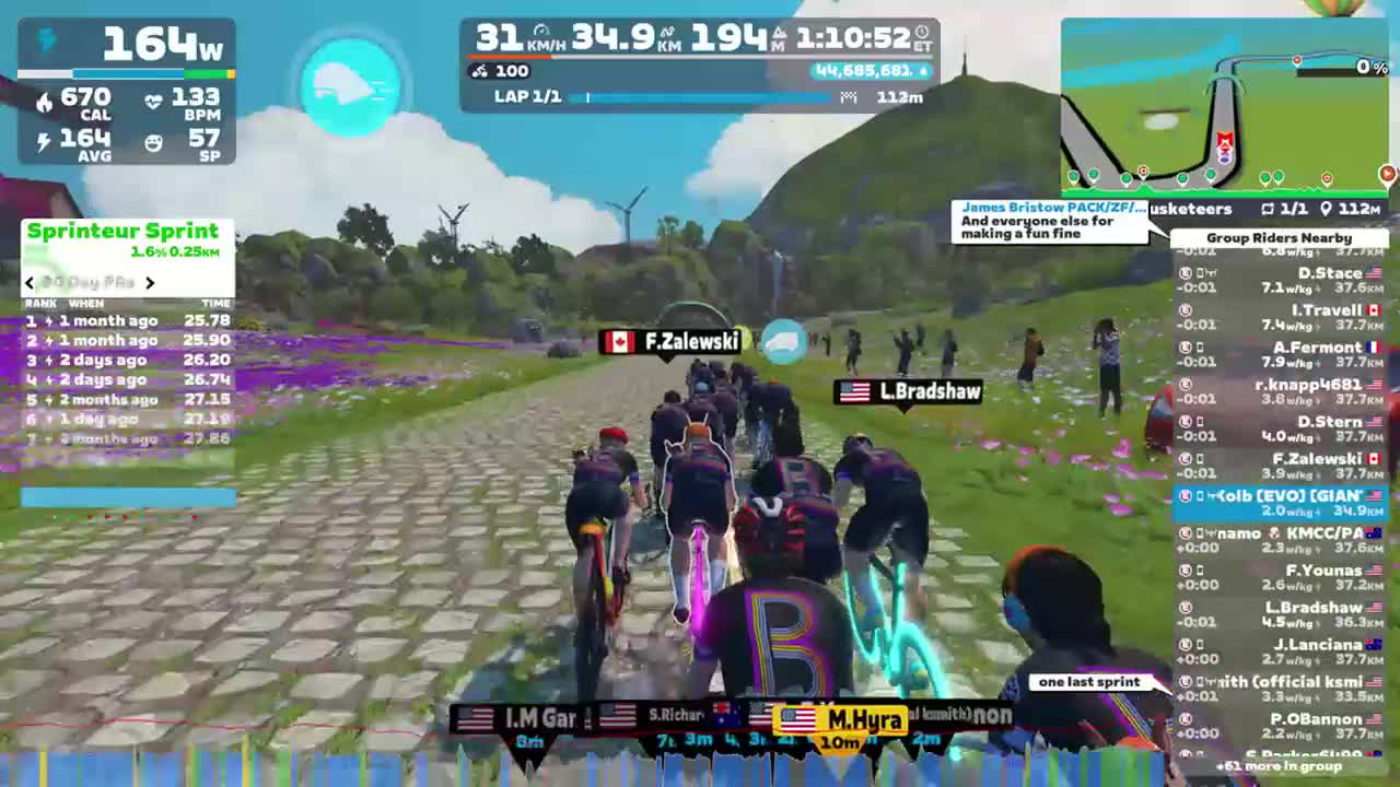 Zwift - Group Ride: Bikealicious Mondays with Nelson! (E) on Three Musketeers in France