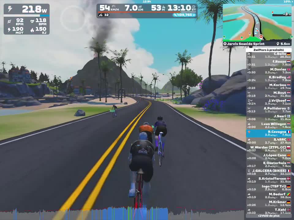 Zwift - Jarvis Seaside Sprint in Watopia