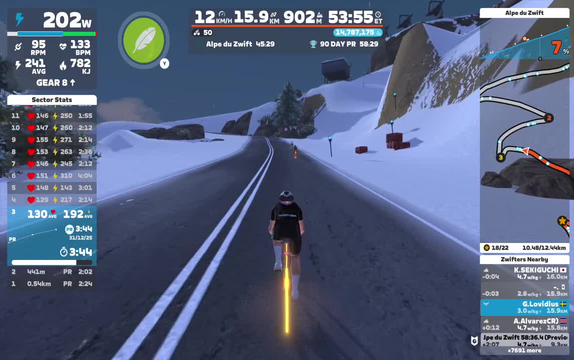 Zwift - Road to Sky in Watopia