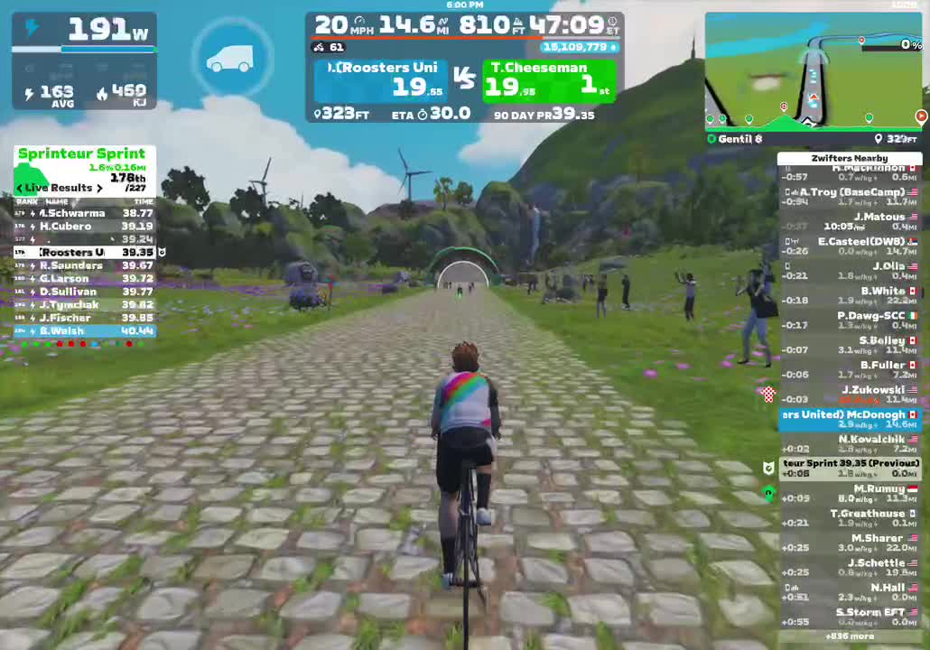Zwift - Gentil 8 in France