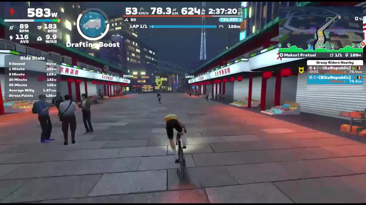 Zwift - Group Ride: Bike Republic Saturday Spin on Makuri Pretzel in Makuri Islands
