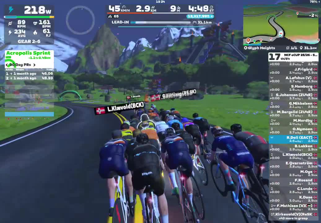 Zwift - Race: NCF eCUP 25/26 - Sesong 3 - Runde 2 - Herrer - Sc (C) on Glyph Heights in Watopia