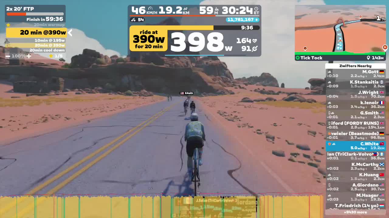 Zwift - 2x 20'