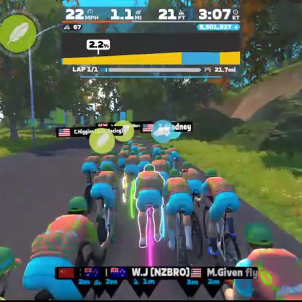 Zwift - Group Ride: Long - Stage 6 - Tour de Zwift on The Greenway in New York
