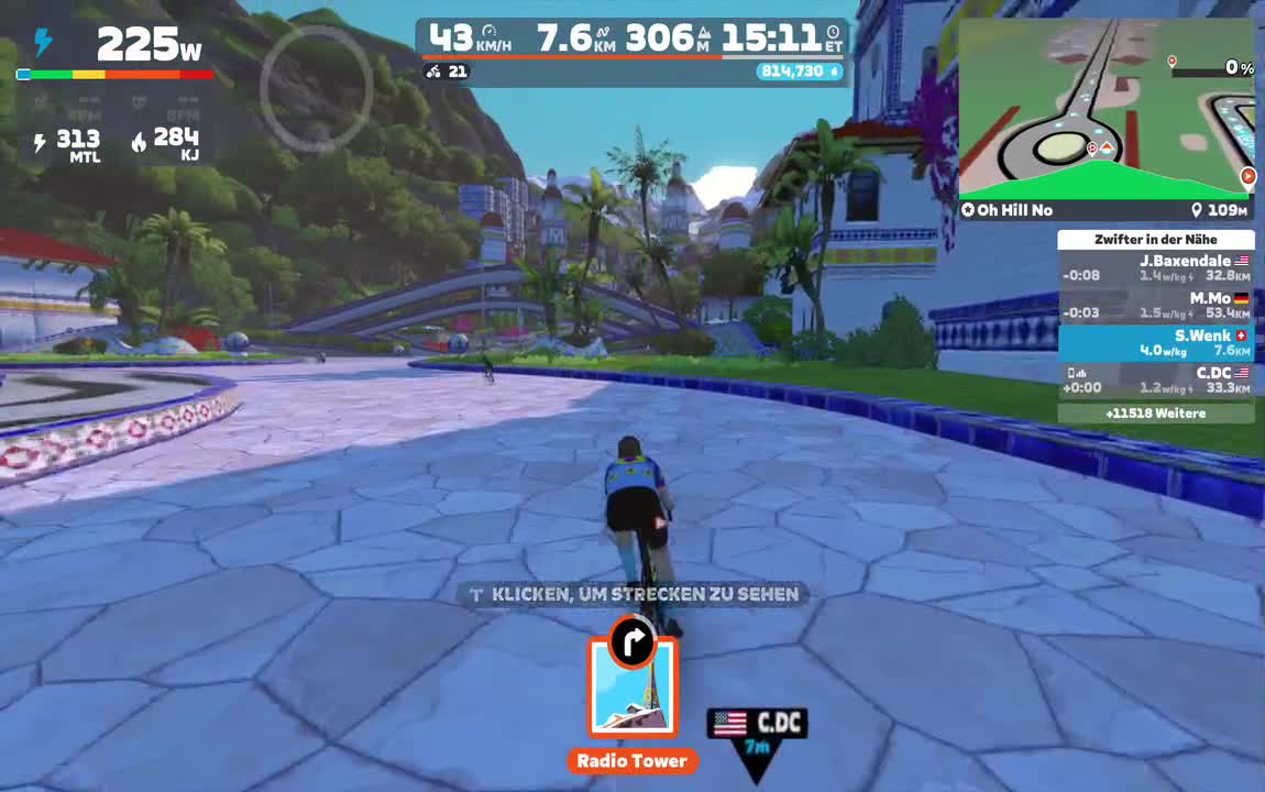 Zwift - Oh Hill No in Watopia