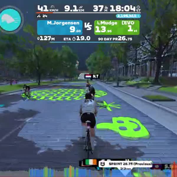 Zwift - The Fan Flats in Richmond