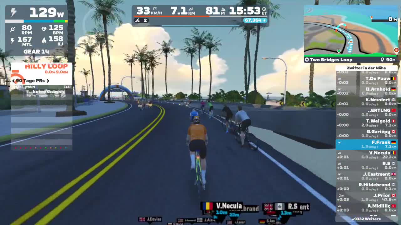 Zwift - Willkommensfahrt in Watopia