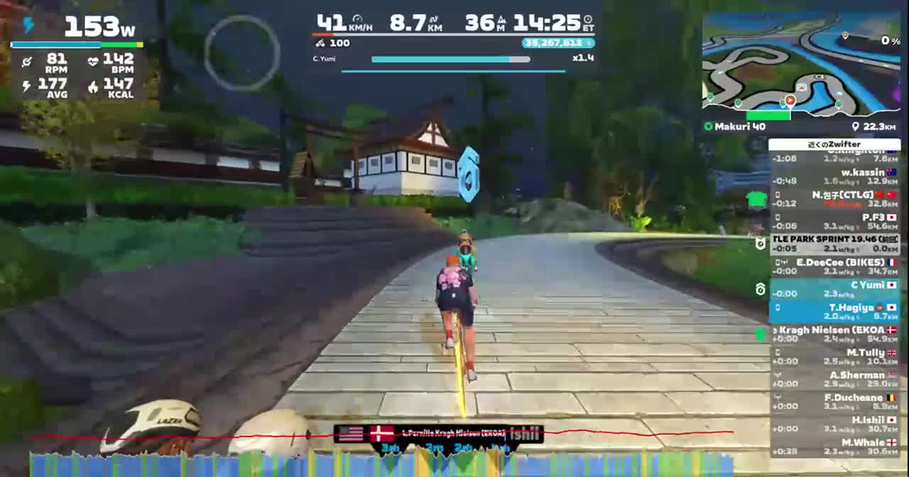 Zwift - Makuri 40 in Makuri Islands