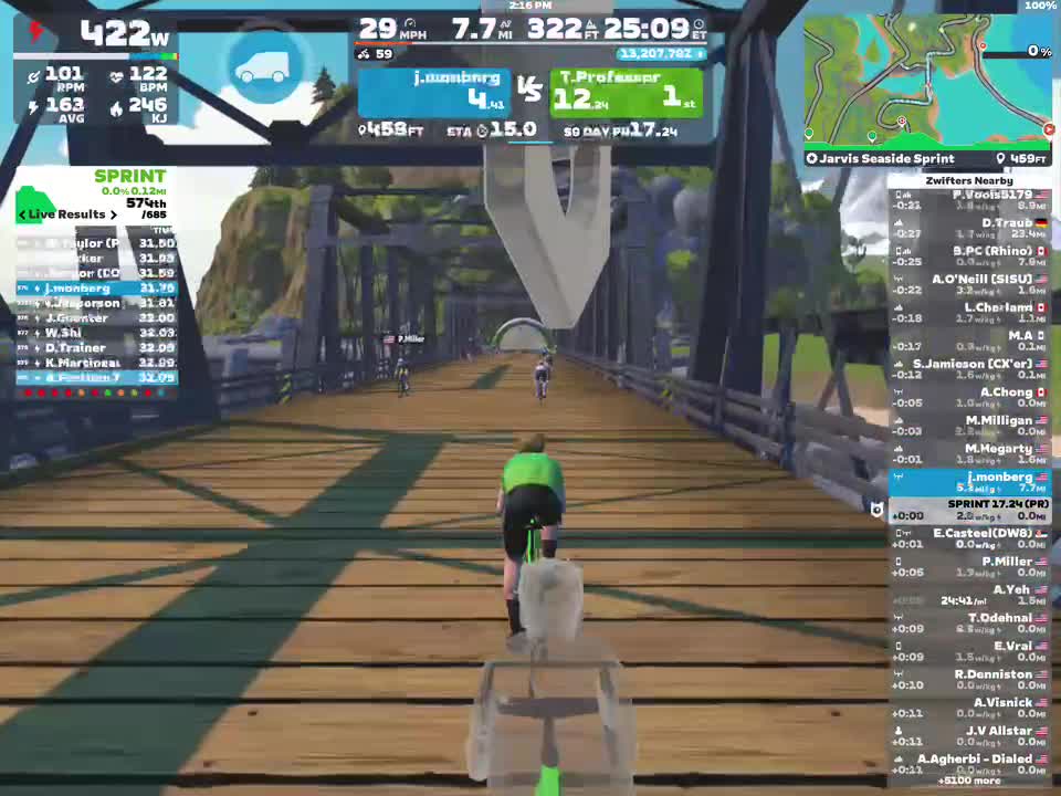 Zwift - Jarvis Seaside Sprint in Watopia