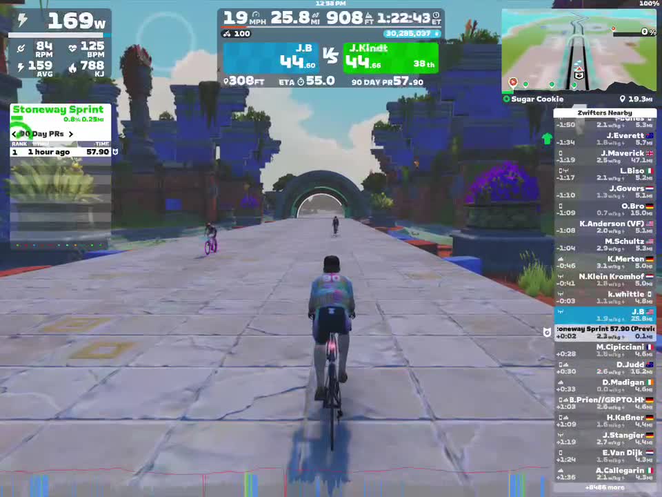 Zwift - Sugar Cookie in Watopia