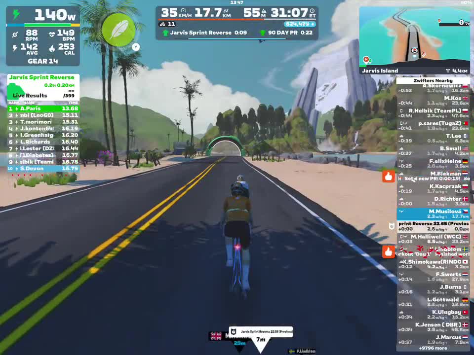 Zwift - Big Flat 8 in Watopia