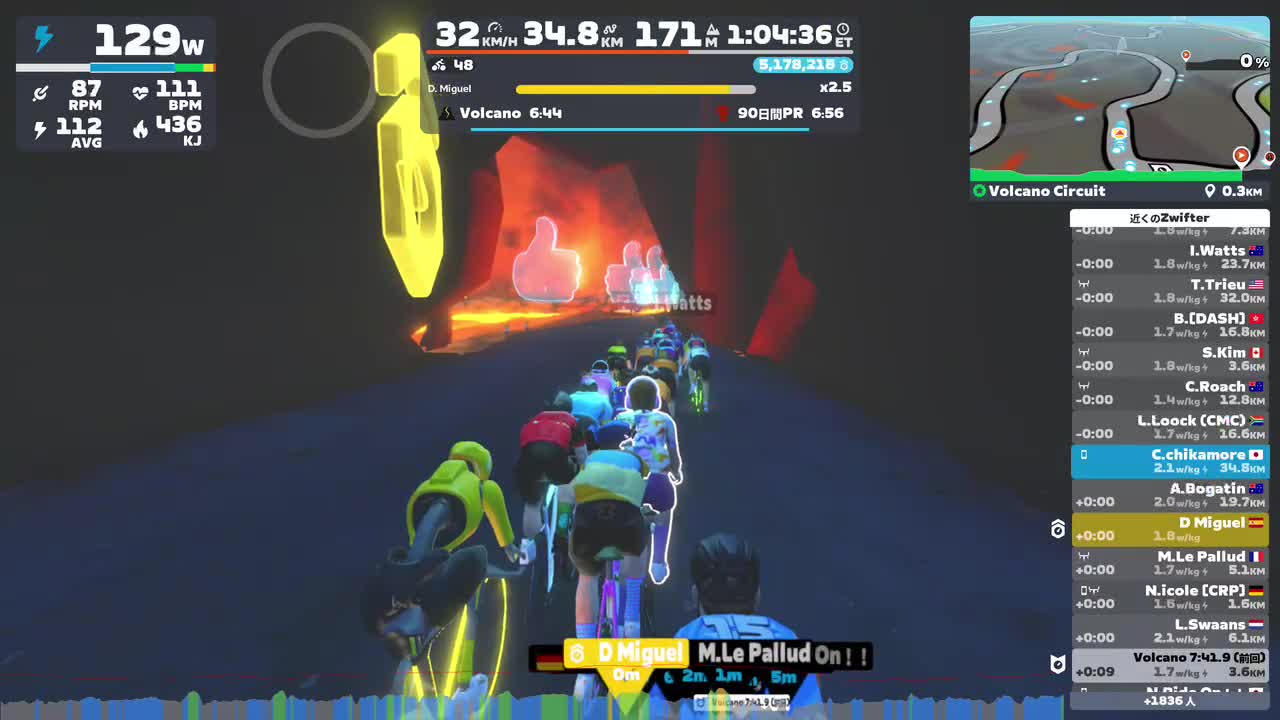 Zwift - Volcano Circuit in Watopia