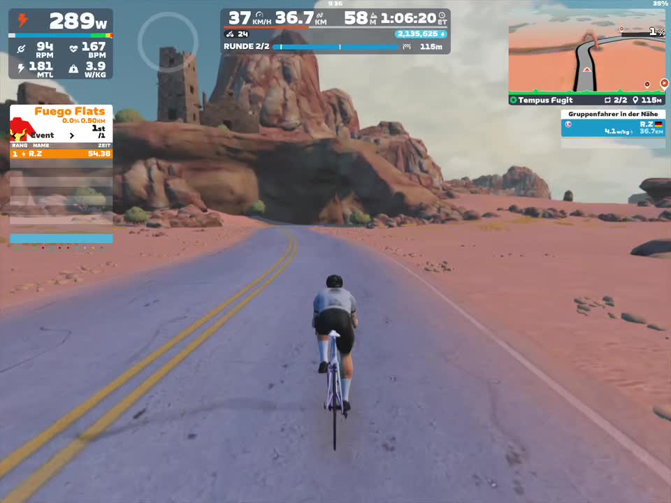 Zwift - Group Ride: Road to Festive 500 on Tempus Fugit in Watopia