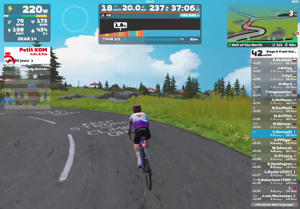 Zwift - Race: Stage 3: Fresh Outta '25: Hell of the North (C) on Hell of the North in France