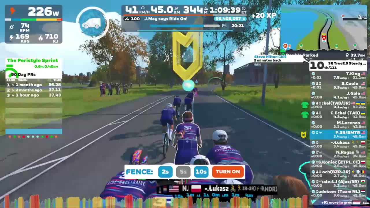 Zwift - Group Ride: 3R True2.5 Steady Ride [2.5w/kg avg] (C) on Double Parked in New York
