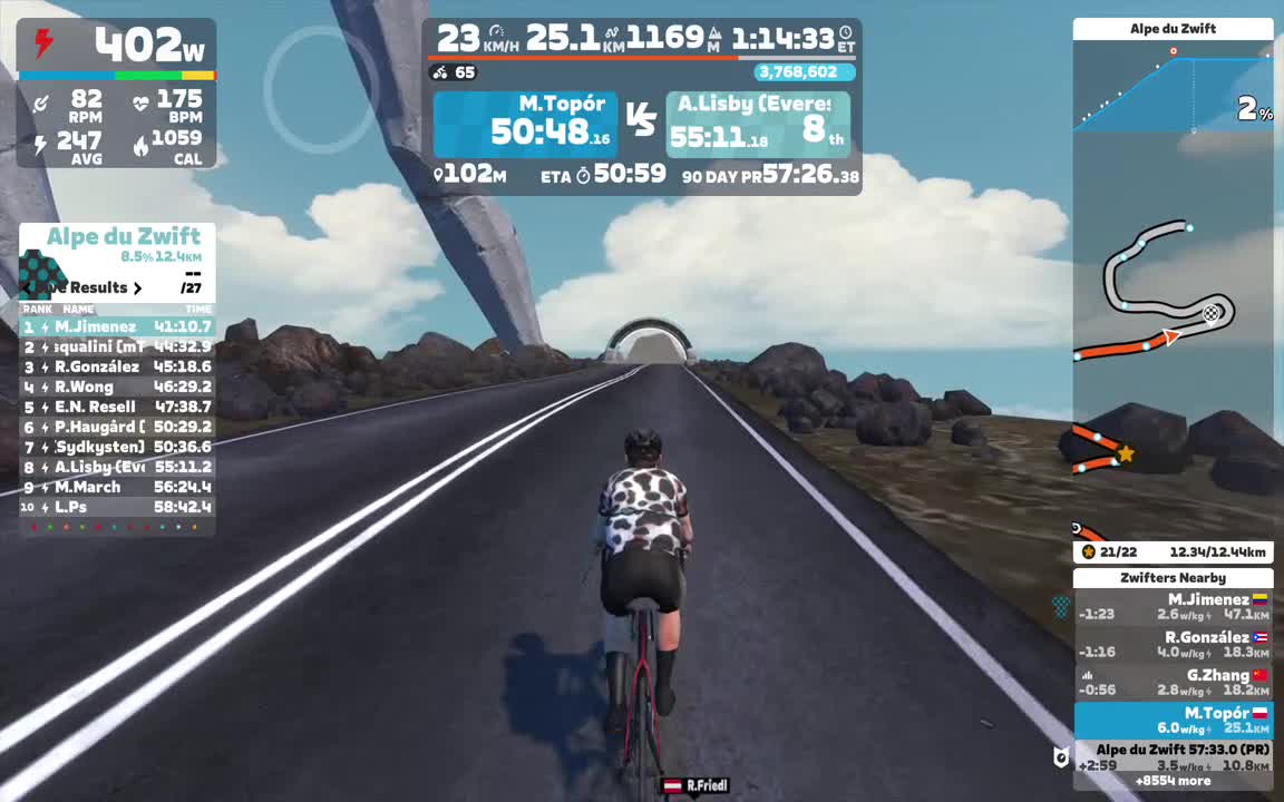 Zwift - Tour of Fire and Ice in Watopia