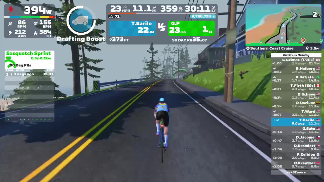 Zwift - Southern Coast Cruise in Watopia