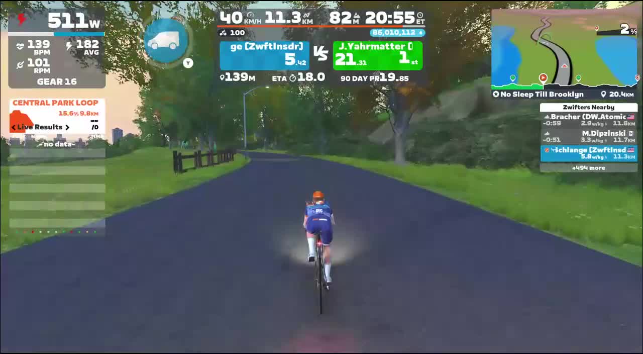 Zwift - No Sleep Till Brooklyn in New York