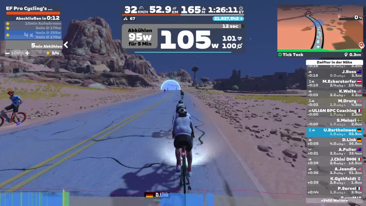 Zwift - EF Pro Cycling's Red Day Workout