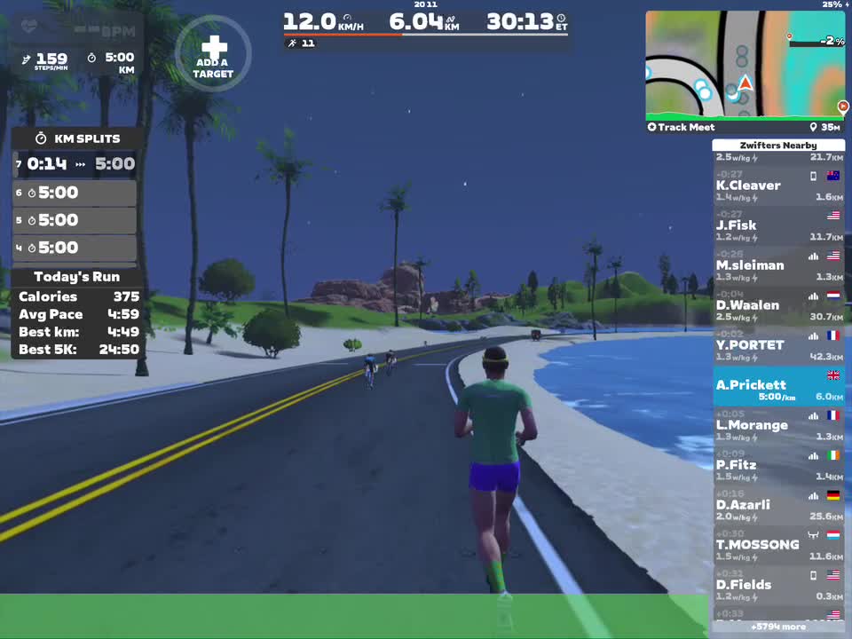 Zwift - Track Meet in Watopia
