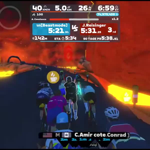Zwift - Volcano Circuit in Watopia