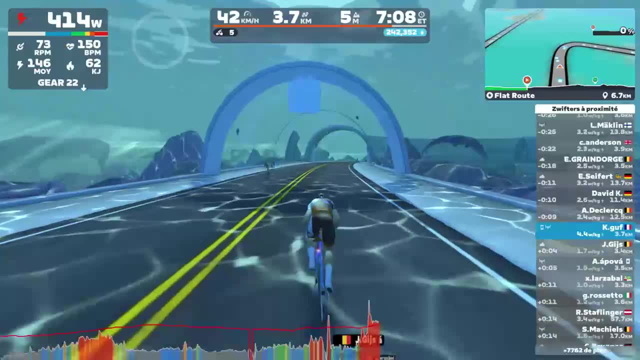 Zwift - Flat Route in Watopia