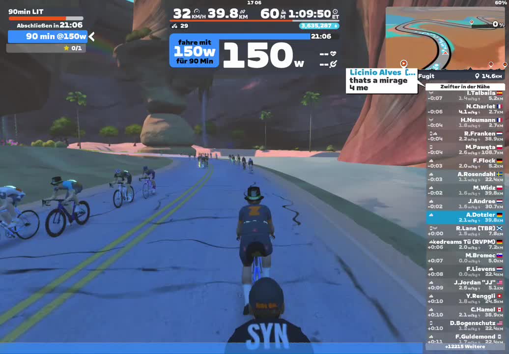 Zwift - 90min LIT on Tempus Fugit in Watopia