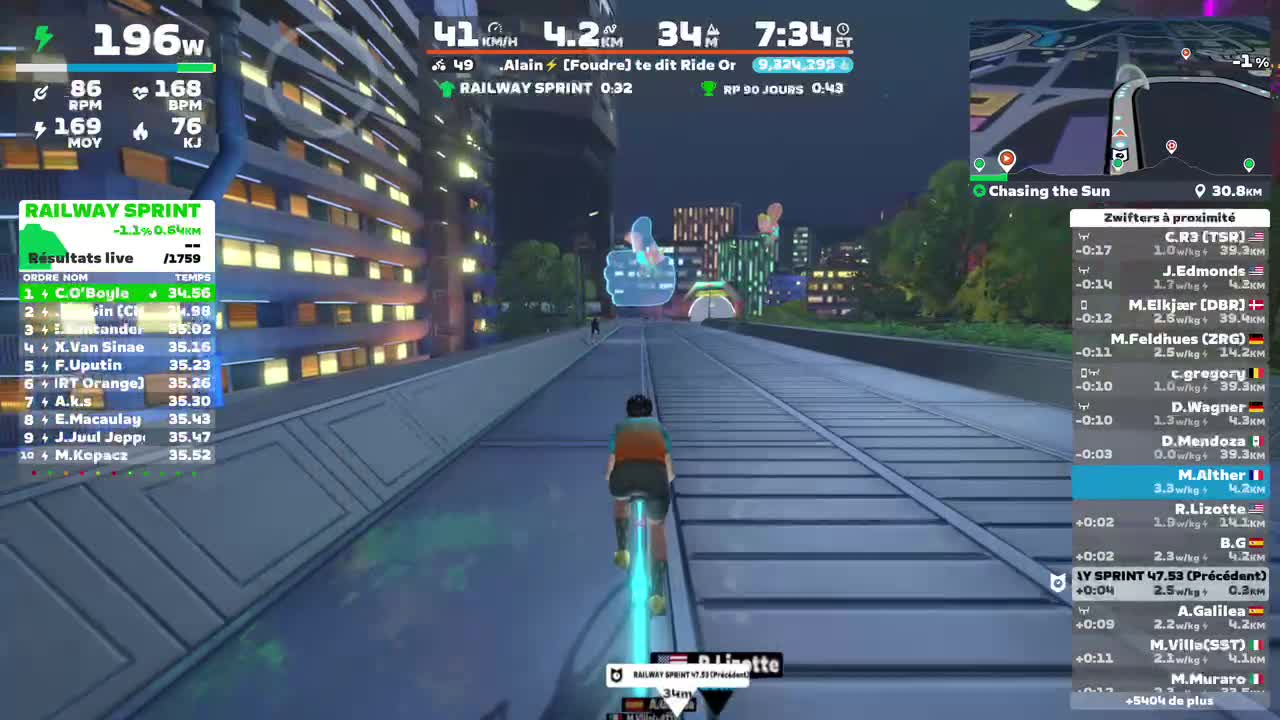 Zwift - Chasing the Sun in Makuri Islands