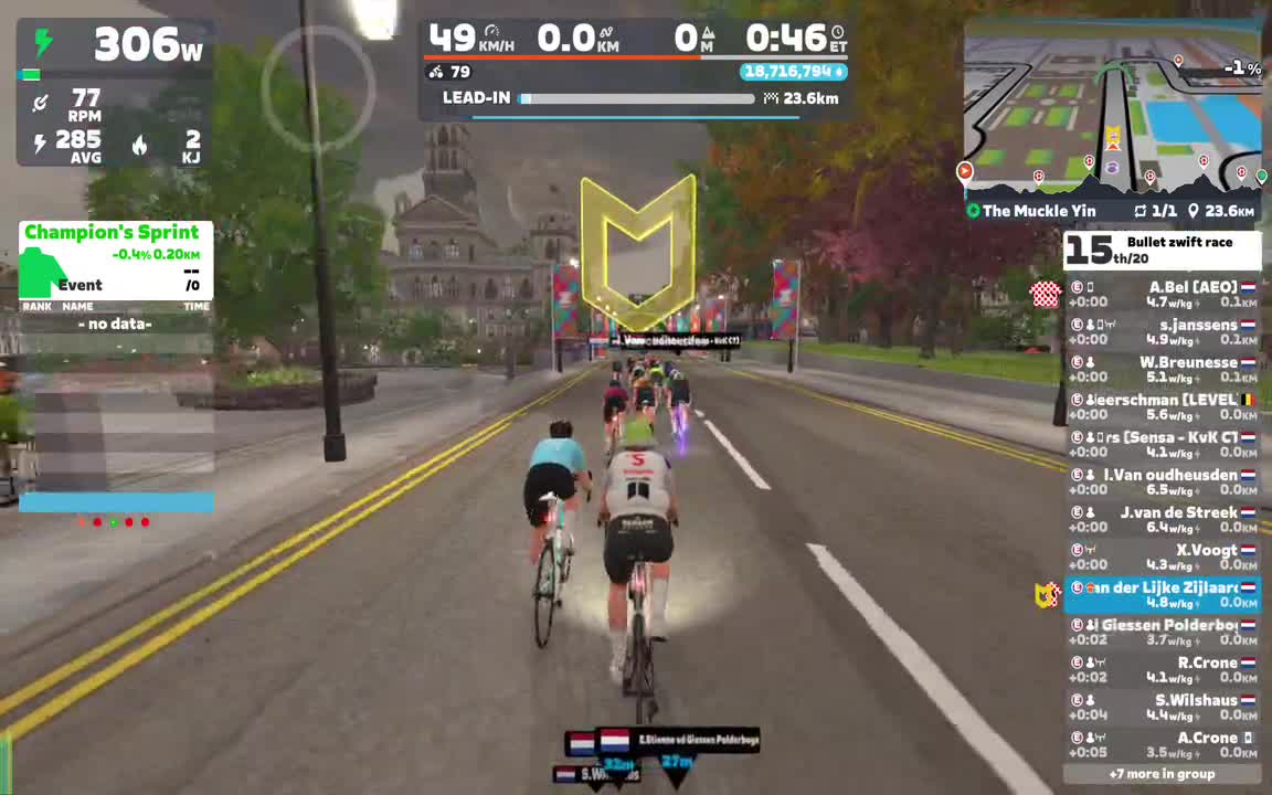 Zwift - Group Ride: Bullet zwift race on The Muckle Yin in Scotland