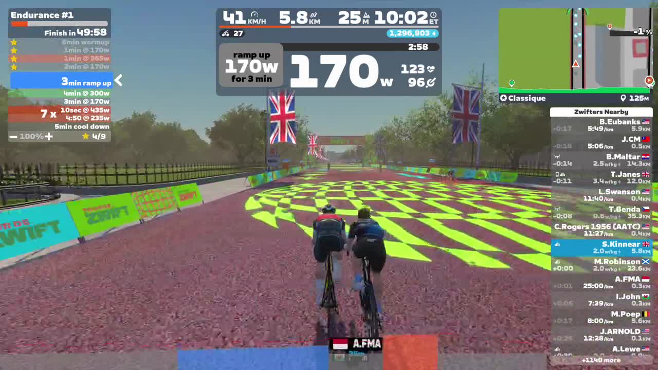 Zwift - Endurance #1 on Classique in London