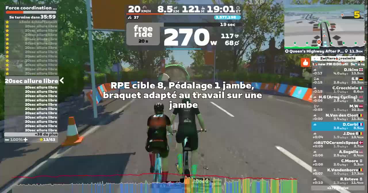 Zwift - Force coordination | iDO Sport App on Queen's Highway After Party in Yorkshire