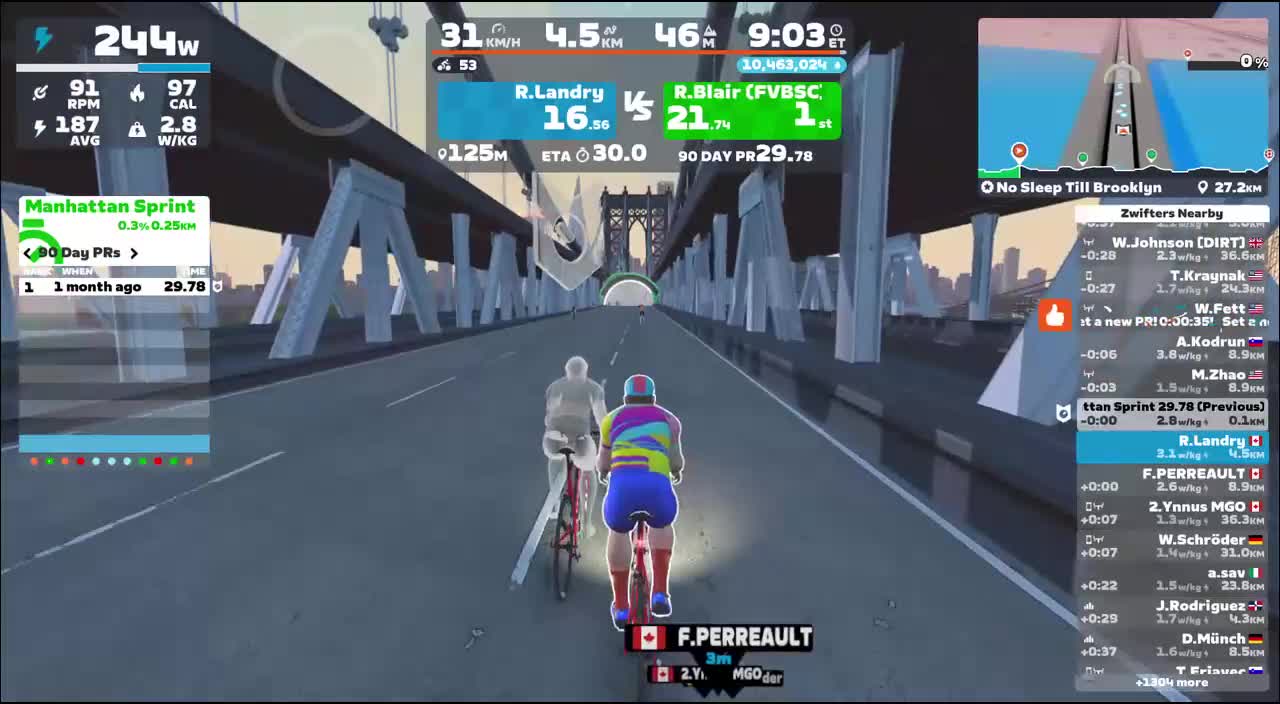Zwift - No Sleep Till Brooklyn in New York