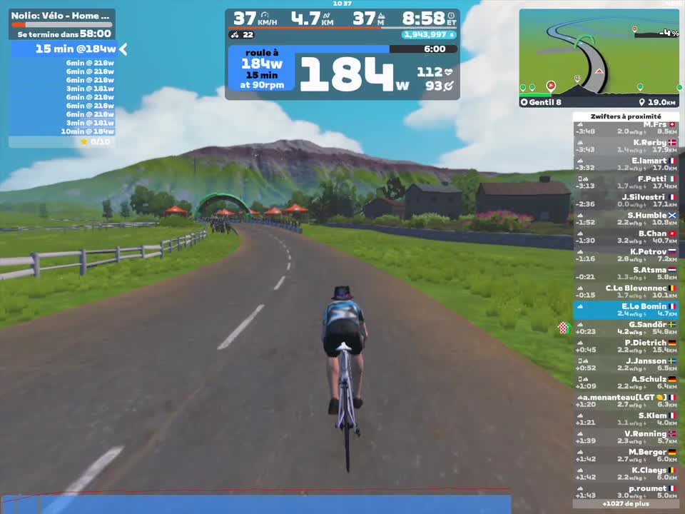 Zwift - Nolio: Vélo - Home Trainer on Gentil 8 in France