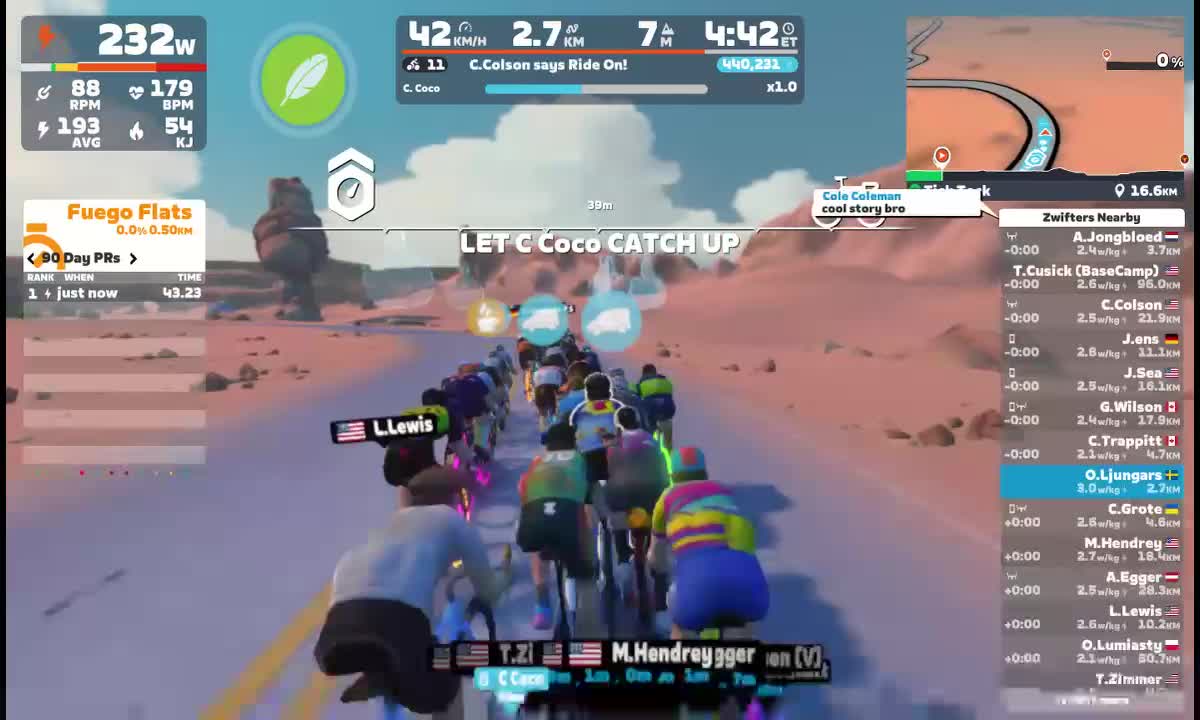 Zwift - Tick Tock in Watopia