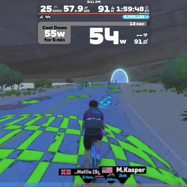 Zwift - Inside Early in the Day on Tempus Fugit in Watopia